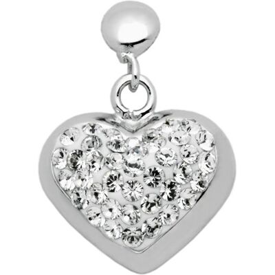 Carlo Monti Pendientes de plata de ley con cristal Carlo Monti Pendientes de plata de ley con cristal