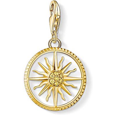 Thomas Sabo Colección de Sol, Luna y Estrella, Dije de Sol Dorado Thomas Sabo Colección de Sol, Luna y Estrella, Dije de Sol Dorado