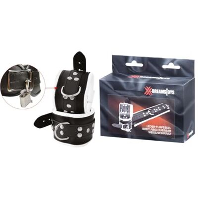 XX-DREAMSTOYS Tobilleras negro/blanco, talla única XX-DREAMSTOYS Tobilleras negro/blanco, talla única