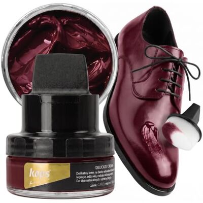 Kaps Crema para Zapatos con Aplicador de Esponja, Cuidado Intensivo y Nutritivo del Cuero, Delicate, 70 Colores Kaps Crema para Zapatos con Aplicador de Esponja, Cuidado Intensivo y Nutritivo del Cuero, Delicate, 70 Colores