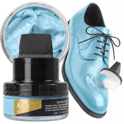 Kaps Crema para Zapatos con Aplicador de Esponja, Cuidado Intensivo y Nutritivo del Cuero, Delicate, 70 Colores Kaps Crema para Zapatos con Aplicador de Esponja, Cuidado Intensivo y Nutritivo del Cuero, Delicate, 70 Colores