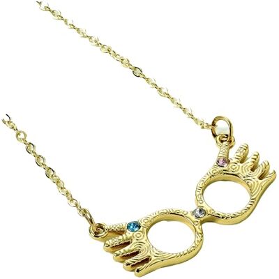 Harry Potter Gold Plated Luna Lovegood Necklace Harry Potter Gold Plated Luna Lovegood Necklace
