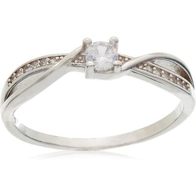 Brilio Silver Anillo Charming Silver Engagement Ring RI049W Circuit: 58 mm Marca Brilio Silver Anillo Charming Silver Engagement Ring RI049W Circuit: 58 mm Marca