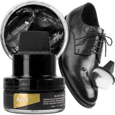 Kaps Crema para Zapatos con Aplicador de Esponja, Cuidado Intensivo y Nutritivo del Cuero, Delicate, 70 Colores Kaps Crema para Zapatos con Aplicador de Esponja, Cuidado Intensivo y Nutritivo del Cuero, Delicate, 70 Colores