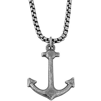 Akitsune Portus Colgante incl. 70cm Cadena Collar Hafen Ancla Náutico Marítimo Hombreas Hombre Acero Inoxidable Negro Mate Antiguo Plata Akitsune Portus Colgante incl. 70cm Cadena Collar Hafen Ancla Náutico Marítimo Hombreas Hombre Acero Inoxidable Negro Mate Antiguo Plata