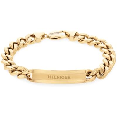 Tommy Hilfiger Jewelry Pulsera de Cadena para Hombre en Oro Amarillo Tommy Hilfiger Jewelry Pulsera de Cadena para Hombre en Oro Amarillo
