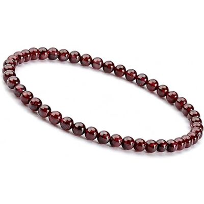 Unique Pulsera de piedras preciosas discretas para mujer, diámetro de 4 mm, perlas de chakra de Buda Unique Pulsera de piedras preciosas discretas para mujer, diámetro de 4 mm, perlas de chakra de Buda