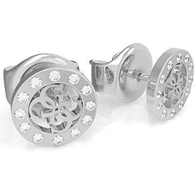 GUESS D Silver Earrings JJWRH Pendientes de tuerca con logotipo de 4 g, plata ND Choice = P, Único, papel de acero inoxidable, cristal GUESS D Silver Earrings JJWRH Pendientes de tuerca con logotipo de 4 g, plata ND Choice = P, Único, papel de acero inoxidable, cristal