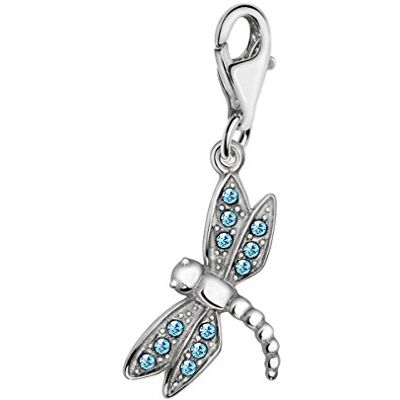 Quiges Charm con Cierre en Argent 925 Libélulas para Pulseras Quiges Charm con Cierre en Argent 925 Libélulas para Pulseras