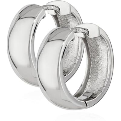 NKlaus par de pendientes con bisagra de plata de ley 925 17,5 x 6mm a prueba de deslustre NKlaus par de pendientes con bisagra de plata de ley 925 17,5 x 6mm a prueba de deslustre