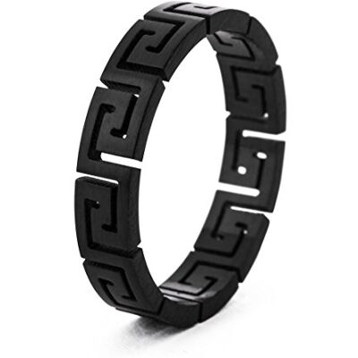 Akitsune Argius Anillo Griego Adorno Diseño Anillo Mujer Hombre Acero Inoxidable Filigrana Mandre Akitsune Argius Anillo Griego Adorno Diseño Anillo Mujer Hombre Acero Inoxidable Filigrana Mandre