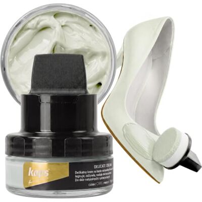 Kaps Crema para Zapatos con Aplicador de Esponja, Cuidado Intensivo y Nutritivo del Cuero, Delicate, 70 Colores Kaps Crema para Zapatos con Aplicador de Esponja, Cuidado Intensivo y Nutritivo del Cuero, Delicate, 70 Colores