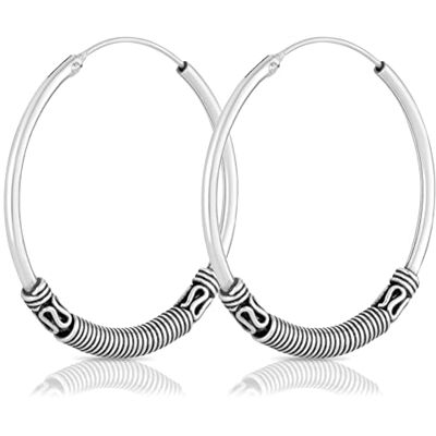 NKlaus Bali par cordón criollo 33mm Plata de Ley Gótica Edad Media NKlaus Bali par cordón criollo 33mm Plata de Ley Gótica Edad Media
