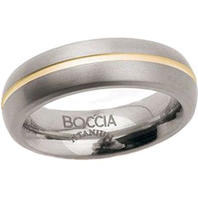 Boccia Anillo de Titanio con ónice, Talla 13 (16,88 mm) Boccia Anillo de Titanio con ónice, Talla 13 (16,88 mm)