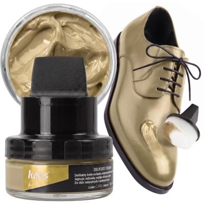 Kaps Crema para Zapatos con Aplicador de Esponja, Cuidado Intensivo y Nutritivo del Cuero, Delicate, 70 Colores Kaps Crema para Zapatos con Aplicador de Esponja, Cuidado Intensivo y Nutritivo del Cuero, Delicate, 70 Colores
