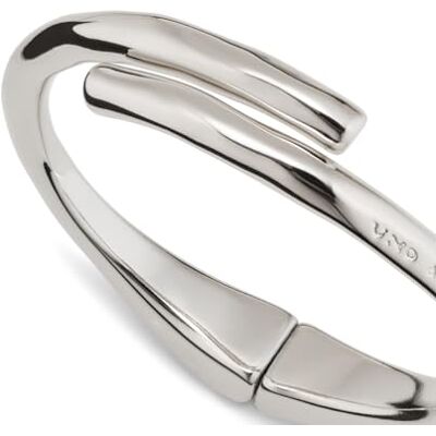 UNO de 50 Pulsera Bañada En Plata De Ley Rígidia Con Forma Tubular UNO de 50 Pulsera Bañada En Plata De Ley Rígidia Con Forma Tubular