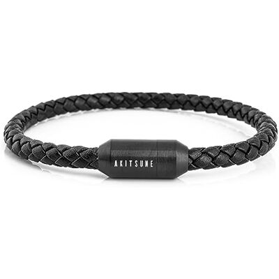 Akitsune Silva Pulsera de Cuero Genuino 5 mm Cierre Magnético Pulseras Mujeres Hombres Pulsera de Acero Inoxidable Simple Plata Negro Mate Oro Akitsune Silva Pulsera de Cuero Genuino 5 mm Cierre Magnético Pulseras Mujeres Hombres Pulsera de Acero Inoxidable Simple Plata Negro Mate Oro