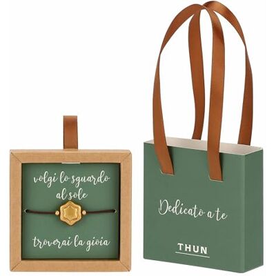 THUN Pulsera con Estrella, latón y cerámica, diámetro 11,5 cm, colección Dedicato a Ti THUN Pulsera con Estrella, latón y cerámica, diámetro 11,5 cm, colección Dedicato a Ti