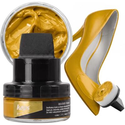 Kaps Crema para Zapatos con Aplicador de Esponja, Cuidado Intensivo y Nutritivo del Cuero, Delicate, 70 Colores Kaps Crema para Zapatos con Aplicador de Esponja, Cuidado Intensivo y Nutritivo del Cuero, Delicate, 70 Colores