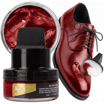 Kaps Crema para Zapatos con Aplicador de Esponja, Cuidado Intensivo y Nutritivo del Cuero, Delicate, 70 Colores Kaps Crema para Zapatos con Aplicador de Esponja, Cuidado Intensivo y Nutritivo del Cuero, Delicate, 70 Colores