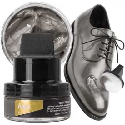 Kaps Crema para Zapatos con Aplicador de Esponja, Cuidado Intensivo y Nutritivo del Cuero, Delicate, 70 Colores Kaps Crema para Zapatos con Aplicador de Esponja, Cuidado Intensivo y Nutritivo del Cuero, Delicate, 70 Colores