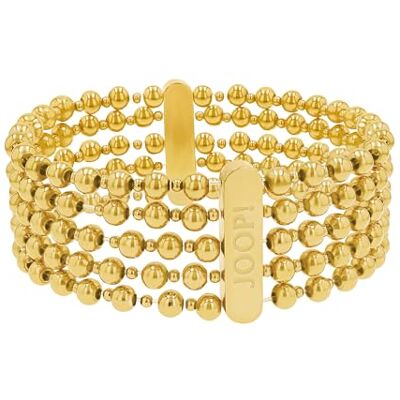 Joop! Pulsera de mujer de acero inoxidable con circonitas sintéticas, 19+3 cm, bicolor, se entrega en caja de regalo de joyería, 2039842 Joop! Pulsera de mujer de acero inoxidable con circonitas sintéticas, 19+3 cm, bicolor, se entrega en caja de regalo de joyería, 2039842
