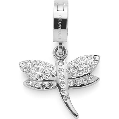 JEWELS BY LEONARDO Colgante Clip & Mix Elisabeth • Colgante de cadena de acero inoxidable plateado • Libélula estilizada con su adorno pavé • Regalo de joyas para mujeres • , 2,2 cm, Acero JEWELS BY LEONARDO Colgante Clip & Mix Elisabeth • Colgante de cadena de acero inoxidable plateado • Libélula estilizada con su adorno pavé • Regalo de joyas para mujeres • , 2,2 cm, Acero