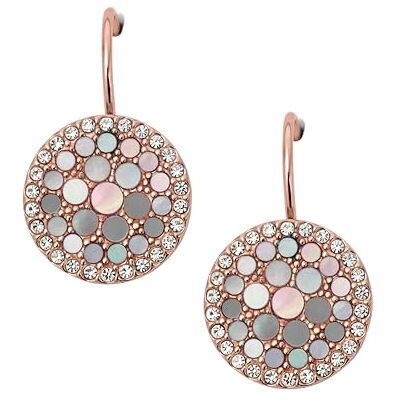 Fossil Pendientes de mujer en acero inoxidable con cierre de gancho Fossil Pendientes de mujer en acero inoxidable con cierre de gancho
