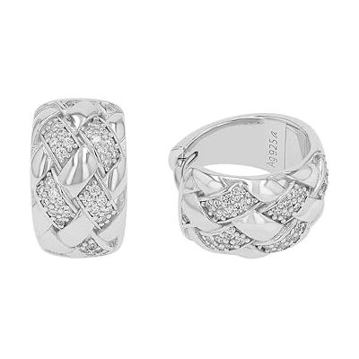 Joop! Pendientes de plata de ley 925 para mujer, pendientes, plata 925 rodiada, parcialmente con piedra preciosa, viene en una caja de regalo de joyería. Joop! Pendientes de plata de ley 925 para mujer, pendientes, plata 925 rodiada, parcialmente con piedra preciosa, viene en una caja de regalo de joyería.