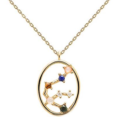 P D PAOLA Zodiac Cadena de Cuello para Mujeres P D PAOLA Zodiac Cadena de Cuello para Mujeres