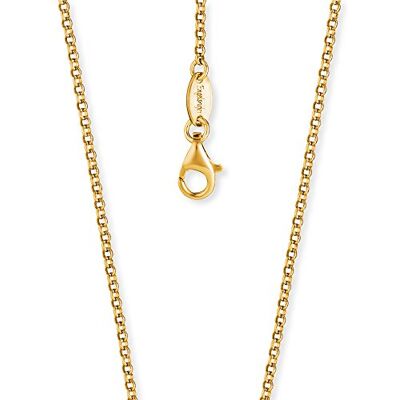 Engelsrufer Belcher cadena collar oro 925 esterlina plata espesor 2,1 mm (0.08") longitud 80 cm (31.50") Engelsrufer Belcher cadena collar oro 925 esterlina plata espesor 2,1 mm (0.08") longitud 80 cm (31.50")