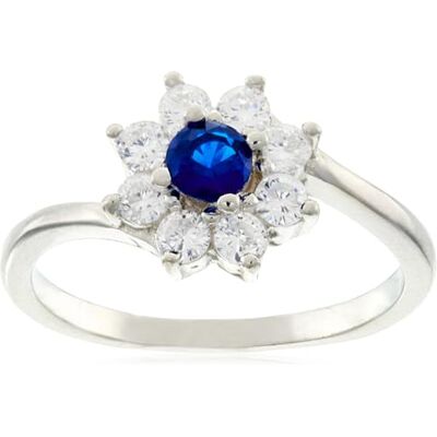 Brilio Silver Anillo Beautiful Silver Ring with zircons RI053WB Circuit: 56 mm Marca Brilio Silver Anillo Beautiful Silver Ring with zircons RI053WB Circuit: 56 mm Marca