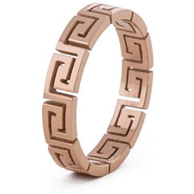 Akitsune Argius Anillo Griego Adorno Diseño Anillo Mujer Hombre Acero Inoxidable Filigrana Mandre Akitsune Argius Anillo Griego Adorno Diseño Anillo Mujer Hombre Acero Inoxidable Filigrana Mandre