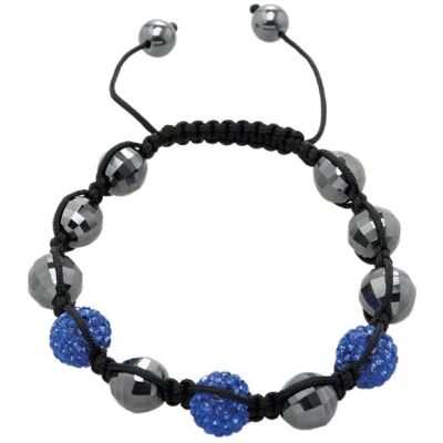 Carlo Monti Pulsera de Tela con hematita Carlo Monti Pulsera de Tela con hematita