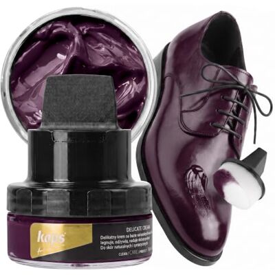 Kaps Crema para Zapatos con Aplicador de Esponja, Cuidado Intensivo y Nutritivo del Cuero, Delicate, 70 Colores Kaps Crema para Zapatos con Aplicador de Esponja, Cuidado Intensivo y Nutritivo del Cuero, Delicate, 70 Colores