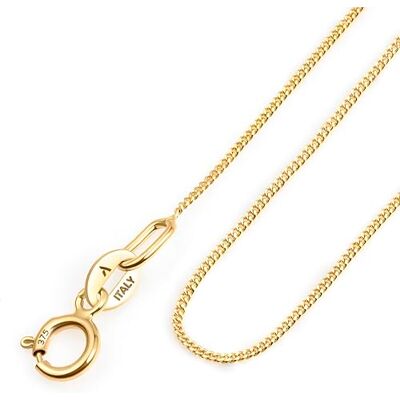 Amberta Allure Collar para Mujer Cadena de Oro Amarillo de 9 Quilates Amberta Allure Collar para Mujer Cadena de Oro Amarillo de 9 Quilates