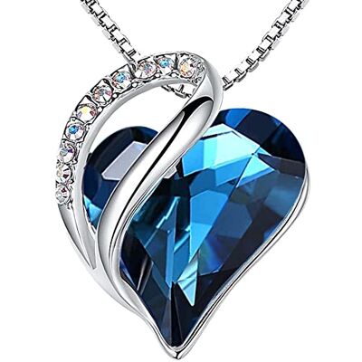 Leafael Collar Corazón Infinito Mujer con Piedra de Nacimiento Collar Corazón Infinito Mujer con Piedra de Nacimiento; colgante con cadena ajustable de 18+2 pulgadas. Leafael Collar Corazón Infinito Mujer con Piedra de Nacimiento Collar Corazón Infinito Mujer con Piedra de Nacimiento; colgante con cadena ajustable de 18+2 pulgadas.