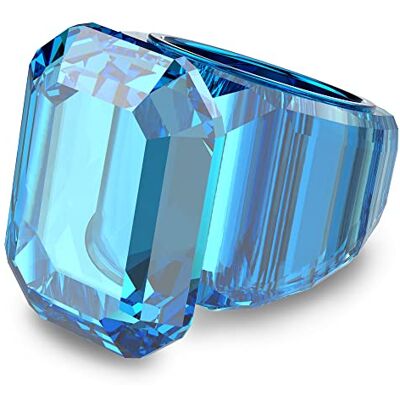 Swarovski Anillo de cóctel Lucent, Talla octogonal, Azul Swarovski Anillo de cóctel Lucent, Talla octogonal, Azul