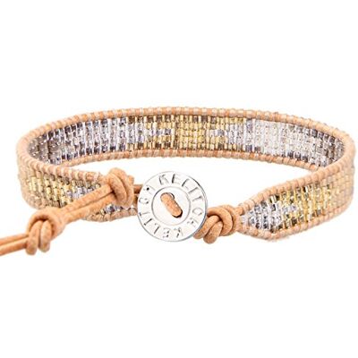 KELITCH New Miyuki Beaded Strand Bracelet Nuevas Pulseras De Abrigo De Cuero Pulseras Tejidas Trenzadas para Mujer KELITCH New Miyuki Beaded Strand Bracelet Nuevas Pulseras De Abrigo De Cuero Pulseras Tejidas Trenzadas para Mujer