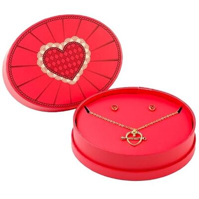 Harry Potter Juego de collar y pendientes Amortentia de The Carat Shop Harry Potter Juego de collar y pendientes Amortentia de The Carat Shop