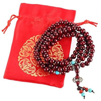 lachineuse Pulsera de mala budista tradicional lachineuse Pulsera de mala budista tradicional