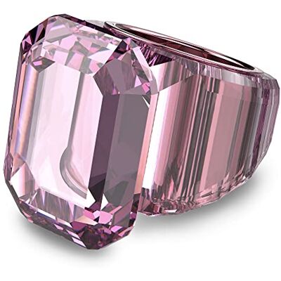 Swarovski Anillo de cóctel Lucent, Talla octogonal, Rosa Swarovski Anillo de cóctel Lucent, Talla octogonal, Rosa