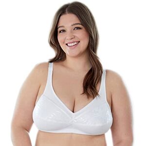 Bestform 5006233 Floral Trim Wireless Cotton Bra with Lightly-Lined Cups Sujetador, Opaco, Blanco, 110C para Mujer Bestform 5006233 Floral Trim Wireless Cotton Bra with Lightly-Lined Cups Sujetador, Opaco, Blanco, 110C para Mujer