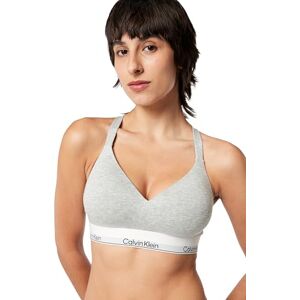 Calvin Sujetador Bralette Mujer Lift con Logotipo en la Cintura, Gris (Grey Heather), L Calvin Sujetador Bralette Mujer Lift con Logotipo en la Cintura, Gris (Grey Heather), L