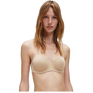 Calvin Sujetador sin Tirantes Mujer Push-Up, Beige (Bare), 75C Calvin Sujetador sin Tirantes Mujer Push-Up, Beige (Bare), 75C