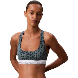 Calvin Sujetador Bralette Mujer Unlined con Logotipo en la Cintura, Verde (Bijou Modern Emblem Outline+Stratif), XXS Calvin Sujetador Bralette Mujer Unlined con Logotipo en la Cintura, Verde (Bijou Modern Emblem Outline+Stratif), XXS