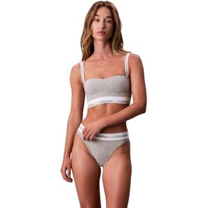 Calvin Sujetador Bralette Mujer Lightly Lined Bandeau, Gris (Grey Heather), L Calvin Sujetador Bralette Mujer Lightly Lined Bandeau, Gris (Grey Heather), L