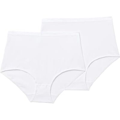 Playtex Braga Maxi Algodón Bio, Brief, Mujer, Blanco (White), L Playtex Braga Maxi Algodón Bio, Brief, Mujer, Blanco (White), L