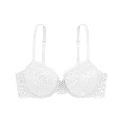 Dorina Sujetador Lianne Demi para Mujer – Ligeramente Acolchado, con Aros, Copas Moldeadas con Encaje con Bordes Festoneados y Tirantes Ajustables, Blanco Dorina Sujetador Lianne Demi para Mujer – Ligeramente Acolchado, con Aros, Copas Moldeadas con Encaje con Bordes Festoneados y Tirantes Ajustables, Blanco