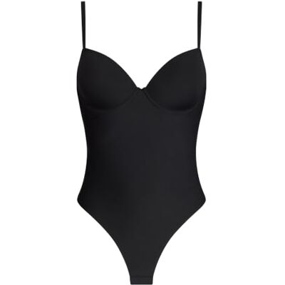 Dim Mujer Body Moldeador y alisador Body de lencería de Cintura Alta con Efecto Segunda Piel Sujeción y Silueta estilizada Dim Mujer Body Moldeador y alisador Body de lencería de Cintura Alta con Efecto Segunda Piel Sujeción y Silueta estilizada